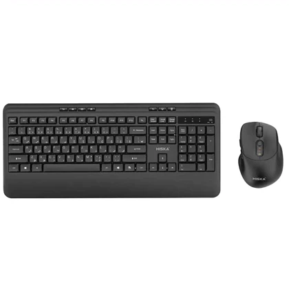 کیبورد و ماوس بی سیم هیسکا HISKA مدل H-MK25 اتصال 2.4 گیگاهرتز