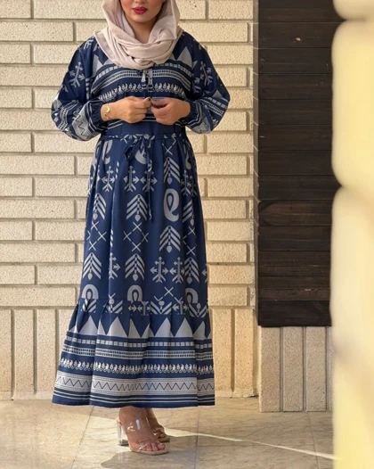 پیراهن فلور طرح ترمه 7039