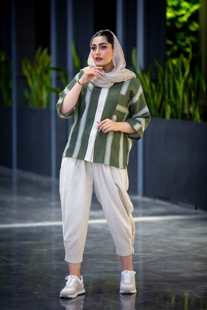 مانتو شلوار کنفی ترکیبی