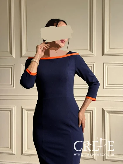 پیراهن دالقیچ حاشیه رنگی