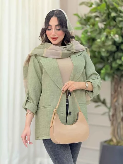 مانتو دو دکمه فرانک