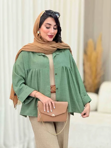 مانتو چین‌دار نیارا