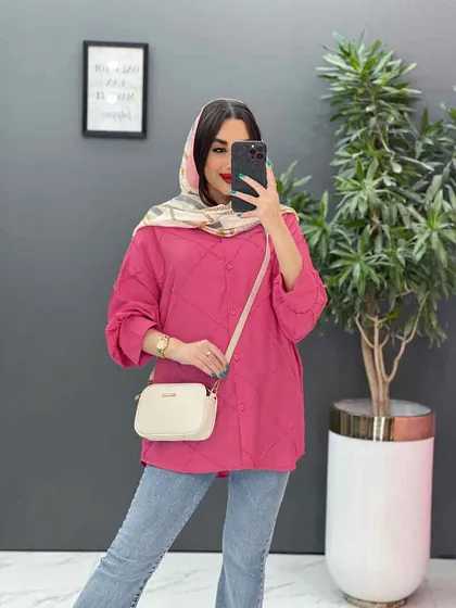 مانتو شومیزی لوزی دوزی