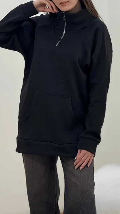 سویشرت نیم زیپ