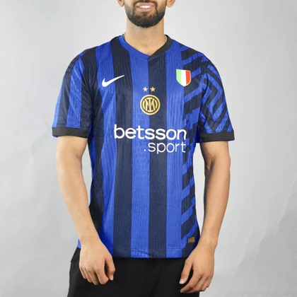 تیشرت فوتبالی پلیری اینتر میلان مدل Nike-Dri Fit-18401 آبی مشکی