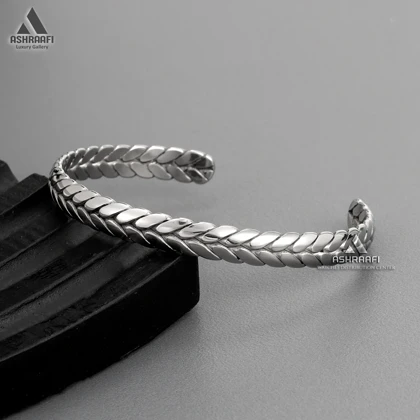 دستبند استیل مردانه Texture Bracelet S01
