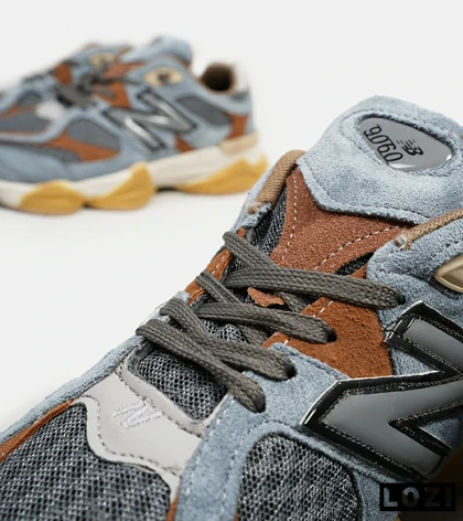 کفش کتانی مردانه و زنانه آبی زرد NEW BALANCE 9060 مدل 5239