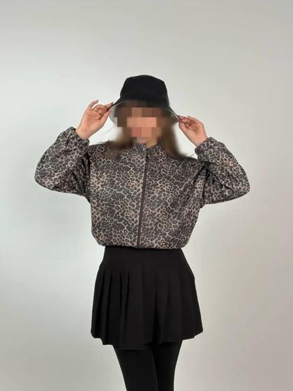 بامبر جکت پلنگی کد 40209