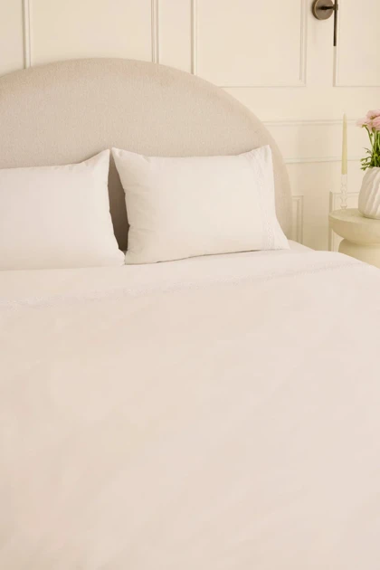 سرویس روتختی دو نفره Karaca Home مدل Ricamo پنبه - سفید