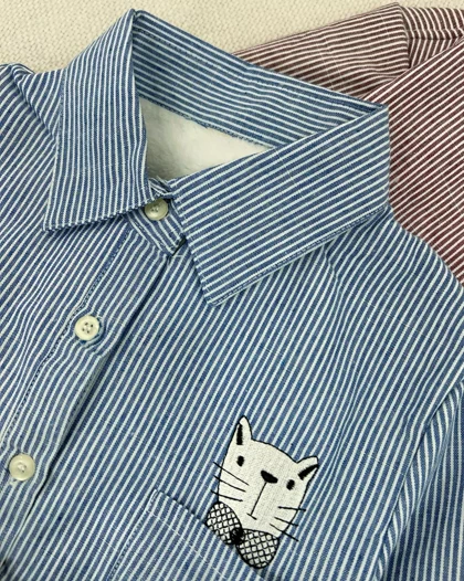 شومیز داخل تمام خز راه راه کد 5432