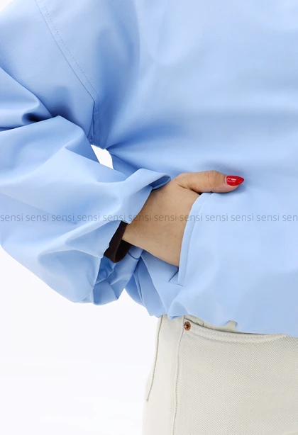 بامبرچرم زنانه کمر کش کد1006766