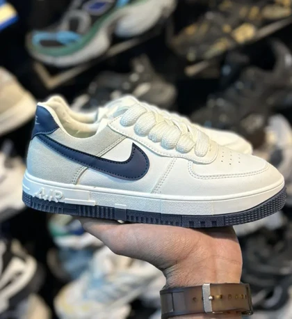 کتانی زنانه ایرفورس سفید سرمه ای