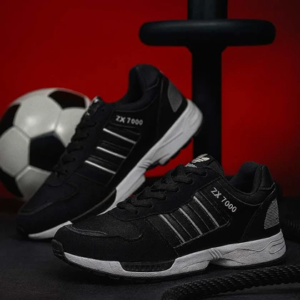 کفش ورزشی مردانه مشکی سفید مدل ZX7000 ویژه