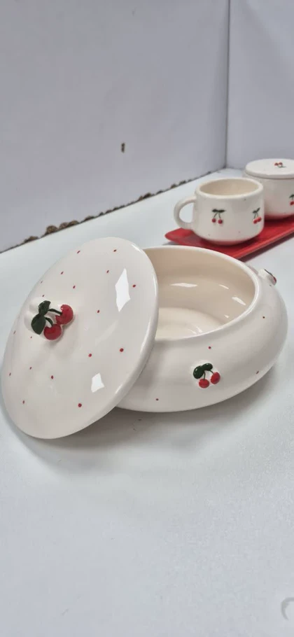 شکلات خوری سرامیک برجسته گیلاس