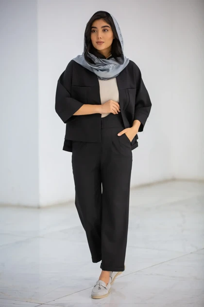 شلوار زنانه دو دکمه دو سگک