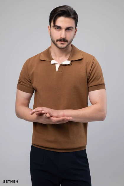 تیشرت یقه هفت بافت اولد مانی