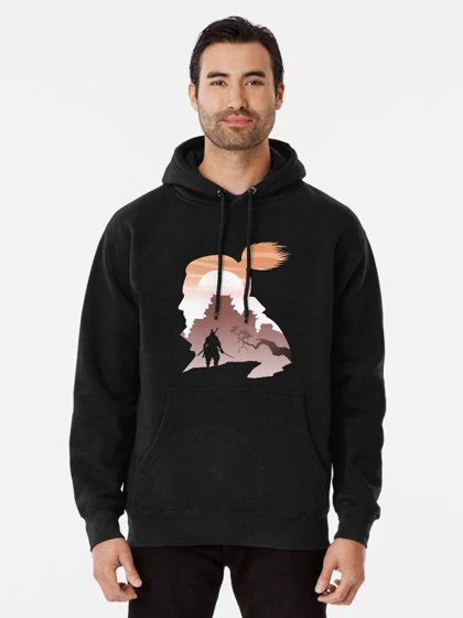 هودی طرح One-armed Wolf Shinobi