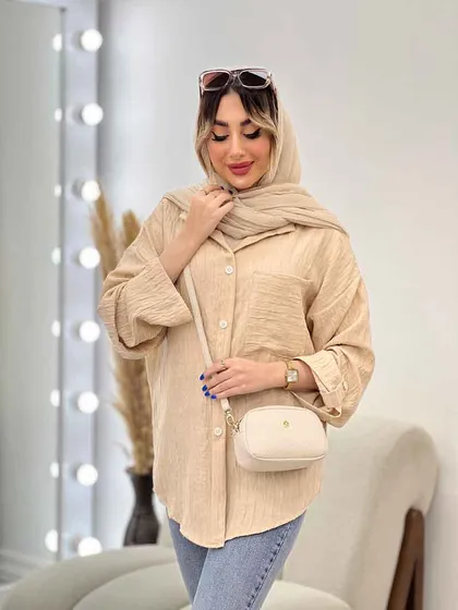 شومیز تک جیب نلی