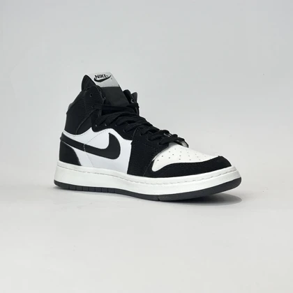 کفش روزمره جردن 1 ساق‌دار مشکی سفید