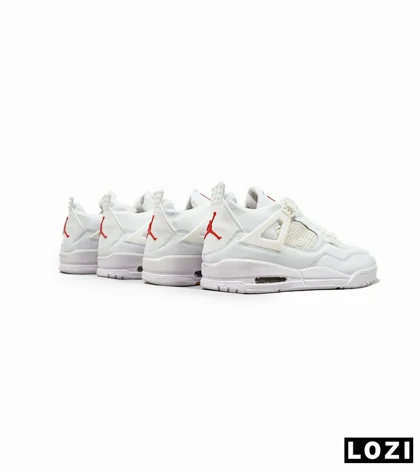 کتانی ساق‌دار مردانه سفید Nike air jordan 4