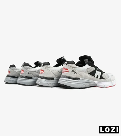 کفش کتانی بزرگ پا طوسی مشکی NEW BALANCE 993