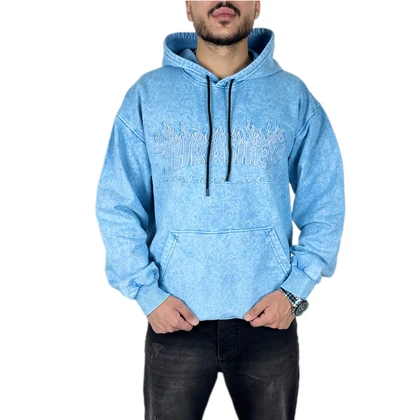 هودی سنگشور مردانه آبی طرح THRASHER