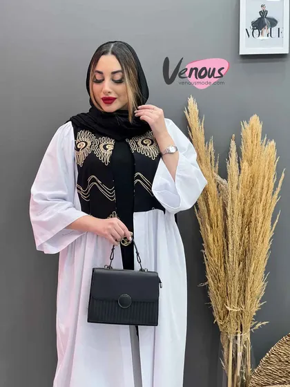 مانتو بلند قیطون دوزی