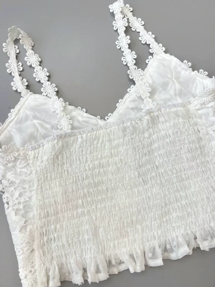 نیم‌تنه دانتل پشت کش کد 3827