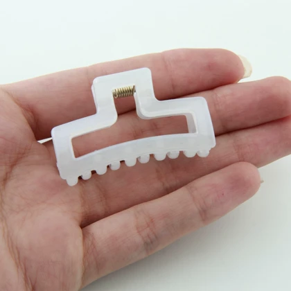 کلیپس دخترانه مستطیلی شفاف