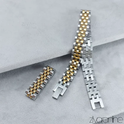 ست دستبند و انگشتر رولکس دورنگ اسپورت 10517