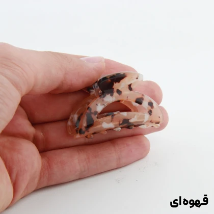 کلیپس دخترانه مدل بند انگشتی طرح نیم دایره خال‌خالی