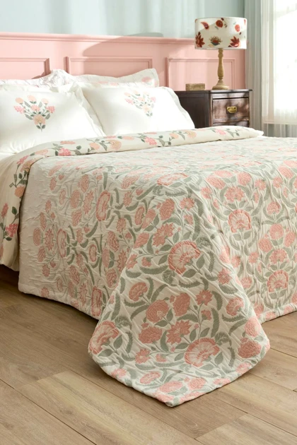 سرویس روتختی دو نفره Karaca Home مدل Raveni Düet پنبه پلی‌استر - چندرنگ