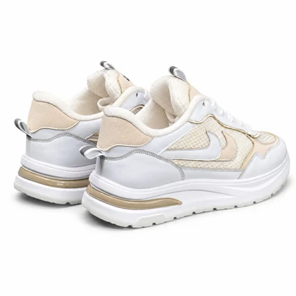 کفش کتانی مردانه مدل نایکی دو نایک رانینگ سفید کرم NIKE