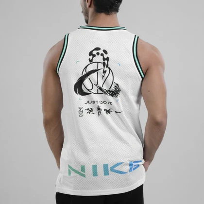رکابی ورزشی مردانه نایک مدل Dri Fit-235 سفید
