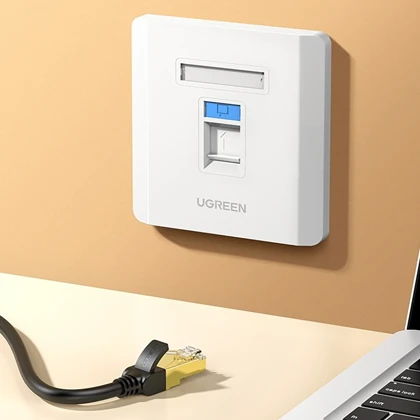 کاور پریز شبکه و تلفن یوگرین UGREEN مدل NW144-80180 تک پورت