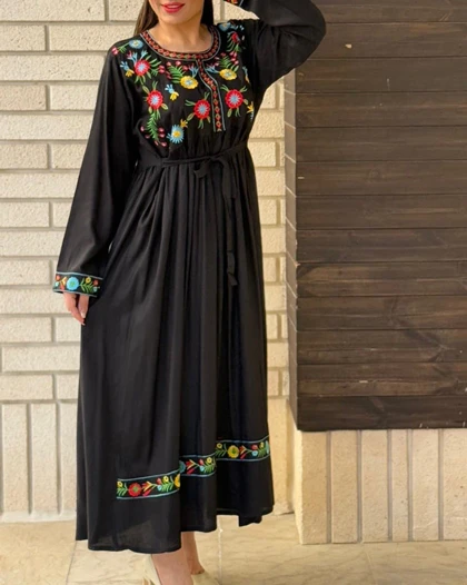 پیراهن ساحلی گلدوزی کاکتوس 6137