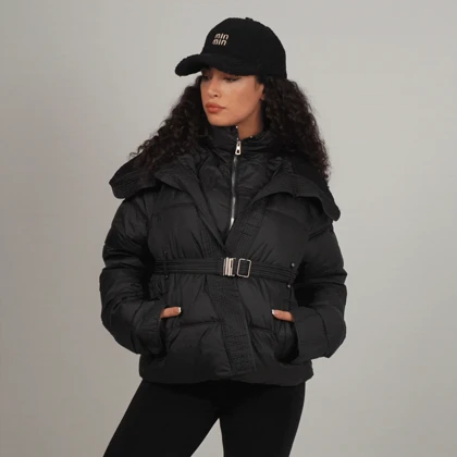 کاپشن کمربندار