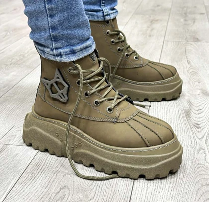 نیم بوت لژدار مردانه نیکدولف سبز