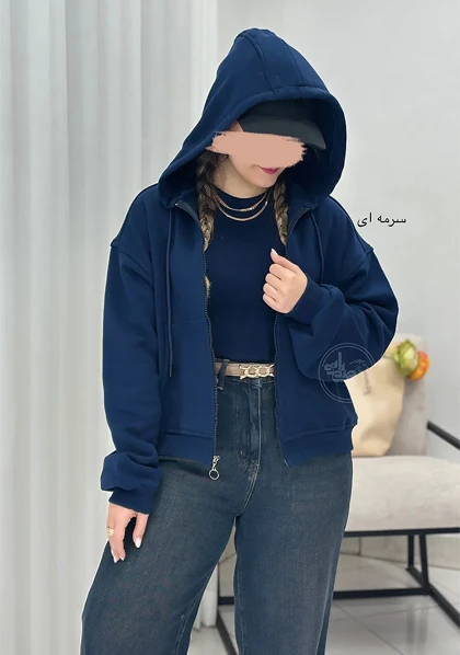 سویشرت پاستیلی کلاهدار