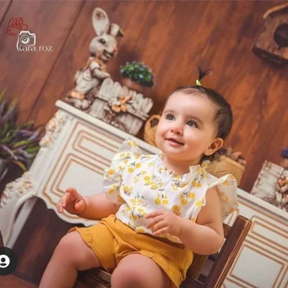 دو تیکه دخترانه خارجی مدل گیلاس شامل شومیز و شورتک