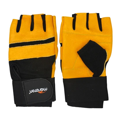 دستکش بدنسازی ماراتن مدل 402L840 خردلی