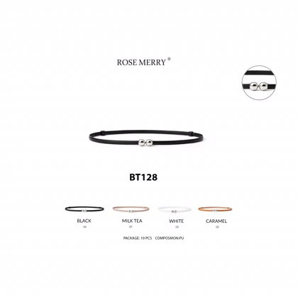 کمربند زنانه رزمری مدل Rose Merry BT128