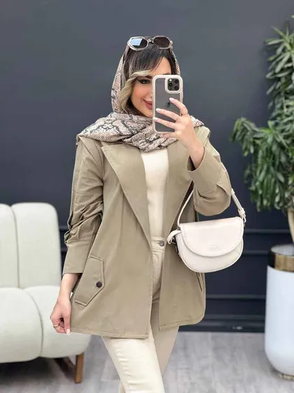 مانتو لینن سر شانه ژیله