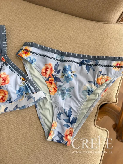 بیکینی وارداتی طرح گل‌دار