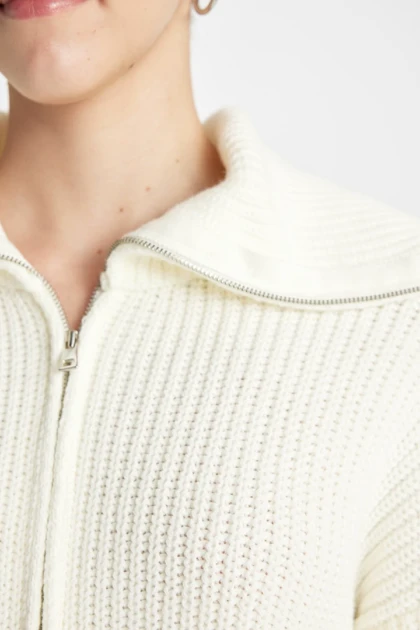 ژاکت کش باف پشمی زنانه اورجینال دیفکتو defacto