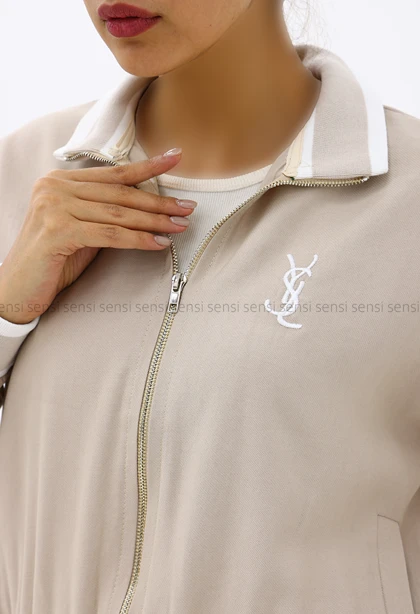 ست زنانه دوتیکه سویشرت شلوارyslسیلک کد1006962