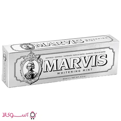 خمیر دندان سفید کننده مارویس مدل whitening mint