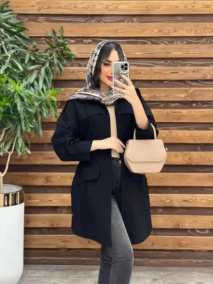 مانتو کمرگت پشت ژیله