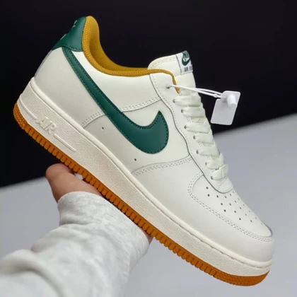 نایک ایر فورس وان کرم سبز Nike Air Force 1 Cream Green