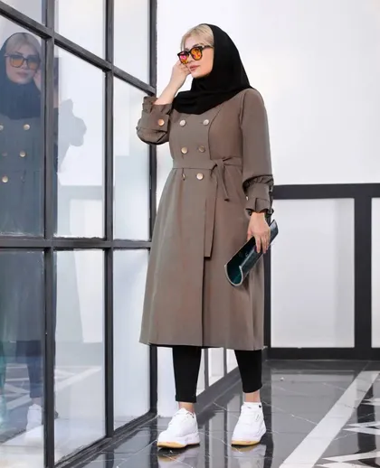 مانتو دانشجویی مرسده کد 5203